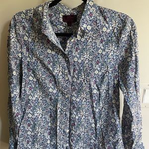 J. Crew Cotton poplin perfect shirt in Liberty® June's Meadow floral